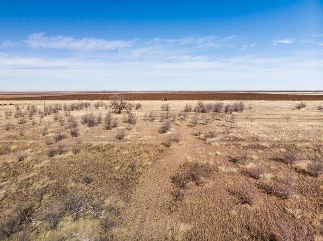 A barren land with no greenery and clear sky.